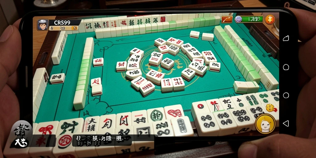 Tampilan menarik dari gameplay Mahjong CRS99 yang menantang.