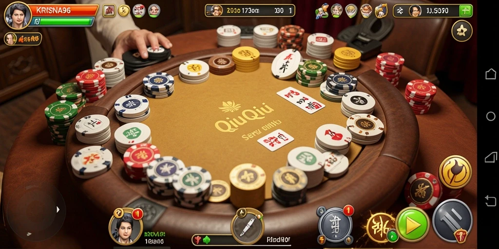 Gambar menampilkan suasana gameplay QiuQiu yang menegangkan.