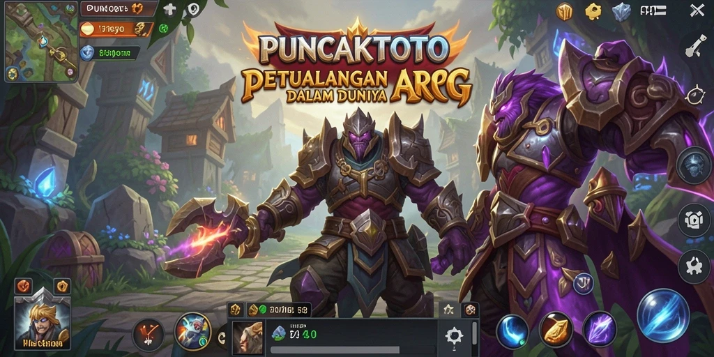 Screenshot dari gameplay menegangkan PUNCAKTOTO dalam aksi ARPG.