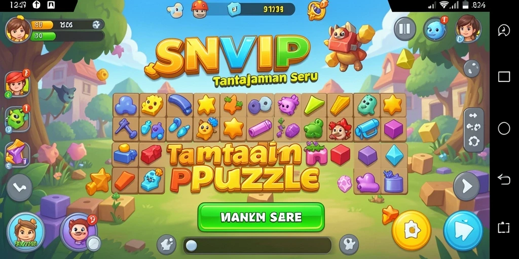 Tampilan gameplay menarik dalam permainan Puzzle RSNVIP8.