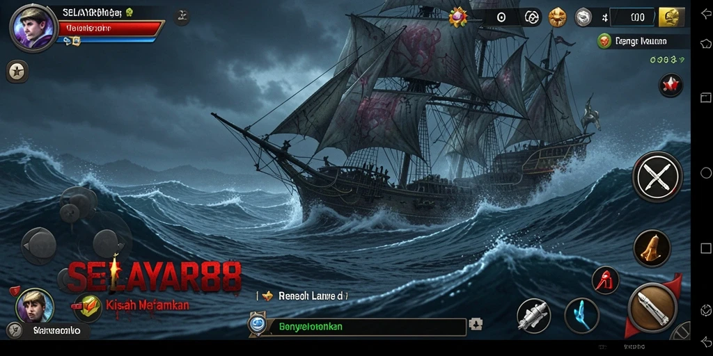 Gameplay menegangkan di lautan menyeramkan.